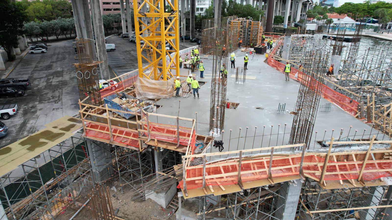 Commercial job site in Miami